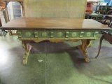 PAINTED TRESTLE TABLE