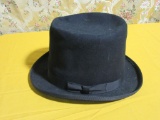 STOVEPIPE FELT TOP HAT SIZE EXTRA LARGE