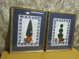 2 FRAMED PRINTS