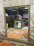 ORNATE GOLD FRAMED WALL MIRROR