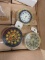 4 CASES OF STEAMPUNK CLOCK ORNAMENT 3 ASSORTED. 36 PIECES PER CASE