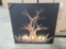 11 CASES OF LIGHTED ANTLER CHANDELIER CANVAS. 4 PIECES PER CASE