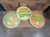 12 CASES OF CITRUS SIGN 3 ASSORTED. 24 PIECES PER CASE