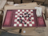 11 CASES OF OLD-TIME CHECKERBOARD GAME. 4 PIECES PER CASE