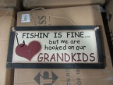 18 CASES OF HOOKED ON GRANDKIDS SIGN. 24 PIECES PER CASE