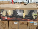 20 CASES OF LIGHTED HALLOWEEN MANTLE CANVAS. 6 PIECES PER CASE