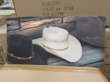 16 CASES OF COWBOY HAT CANVAS. 12 PIECES PER CASE