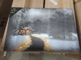 16 CASES OF LIGHTED LUMINARY CANVAS. 8 PIECES PER CASE