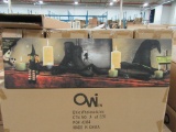 20 CASES OF LIGHTED HALLOWEEN MANTLE CANVAS. 6 PIECES PER CASE