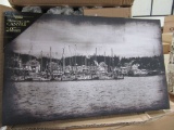 14 CASES OF LIGHTED HARBOR CANVAS. 12 PIECES PER CASE