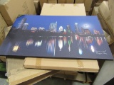 6 CASES OF LIGHTED LARGE AUSTIN CANVAS. 4 PIECES PER CASE