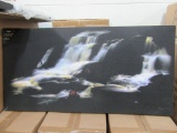 12 CASES OF LIGHTED WATERFALL CANVAS. 8 PIECES PER CASE