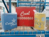 5 CASES OF RETRO COOLER TINS SET OF 3. 6 SETS PER CASE