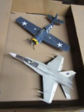 FIGHTER JET AND MILITARY MODEL PLANE