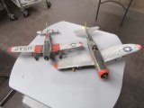 2 MILITARY MODEL PLANES