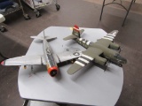 2 MILITARY MODEL PLANES