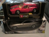 BURAGO 1984 FERRARI GTO AND HOT WHEELS 612 SCAGLIETTI