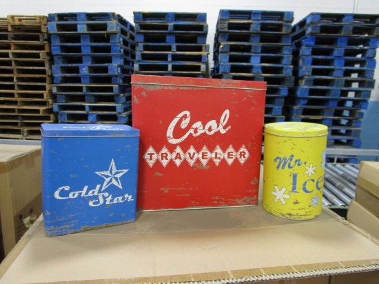 5 CASES OF RETRO COOLER TINS SETS OF 3 6 SETS PER CASE