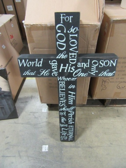 8 CASES OF LARGE JOHN 3:16 CROSS. 4 PIECES PER CASE