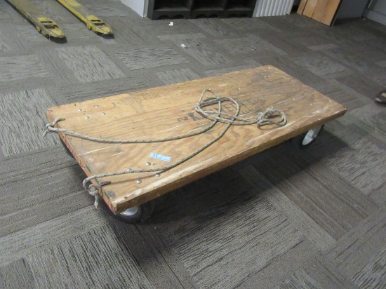 WOODEN PULL CART