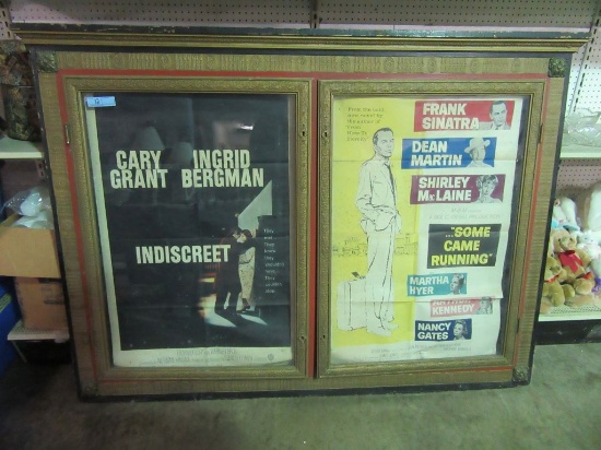 1958 SOME CAME RUNNING & INDISCREET FRAMED MOVIE MARQUEE POSTERS