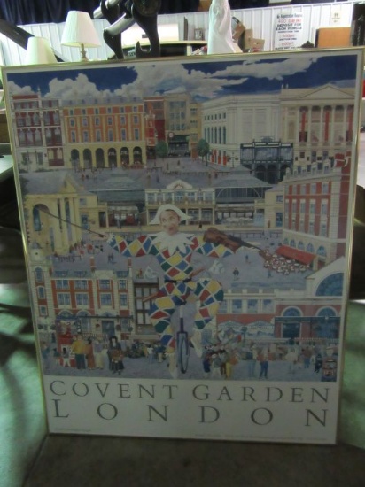 COVENT GARDEN LONDON PRINT BY CHRISTOPHER ROGERS 1990