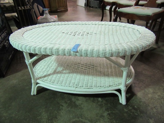 WICKER COFFEE TABLE