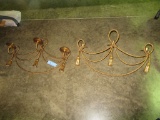 2 METAL WALL SCONCES
