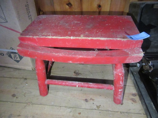 RUSTIC FOOTSTOOL