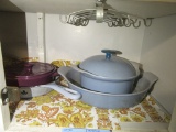 PRIZER WARE COVERED DISH, BAKING DISH, AND ETC