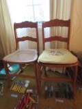 2 CANE SEAT CHAIRS