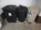 3 TRASH CANS
