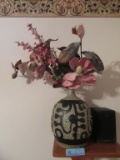 STONEWARE DECORATIVE VASE