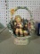 GOEBEL EASTER BASKET 1059-D AND EASTER’S COMING FIGURINE