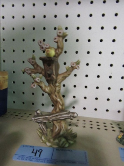 GOEBEL FIGURINE TREE WITH BIRDHOUSE