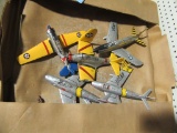 5 MILITARY PLANE MODELS