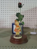 GOEBEL ROSES ARE RED DISPLAY STAND AND ROSES ARE RED FIGURINE HUM 762