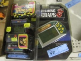 SUPER BREAKOUT ELECTRIC HANDHELD GAME AND ELECTRONIC CRAPS HANDHELD GAME