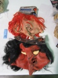 DUNDERHEAD AND RETCHED HALLOWEEN MASKS