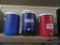 COLEMAN, IGLOO, AND RUBBERMAID  DRINK COOLERS