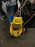 MOP BUCKET AND CLEANING SUPPLIES