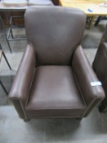 LEATHER ARMCHAIR MADE IN USA BICEP SUSTAINABLE FURNISHINGS COUNCIL