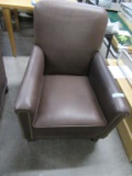 LEATHER ARMCHAIR MADE IN USA BICEP SUSTAINABLE FURNISHINGS COUNCIL