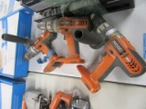 (3) RIDGID 18-VOLT CORDLESS DRILLS. NO BATTERIES OR CHARGER