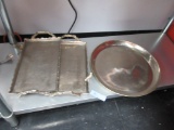 (3) SERVING TRAYS