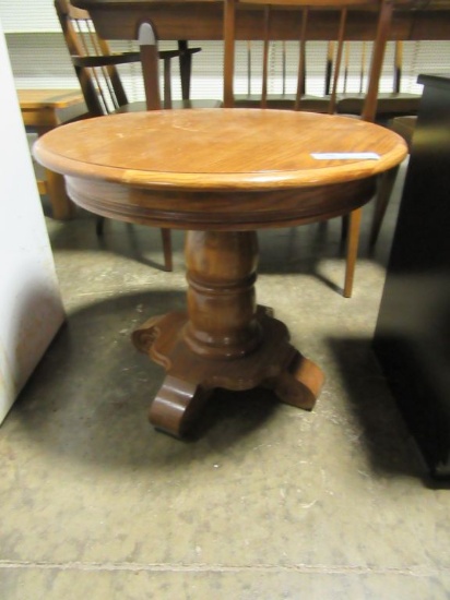 PEDESTAL END TABLE