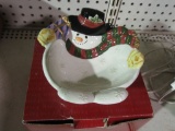 FITZ AND FLOYD SNOWMAN BOWL