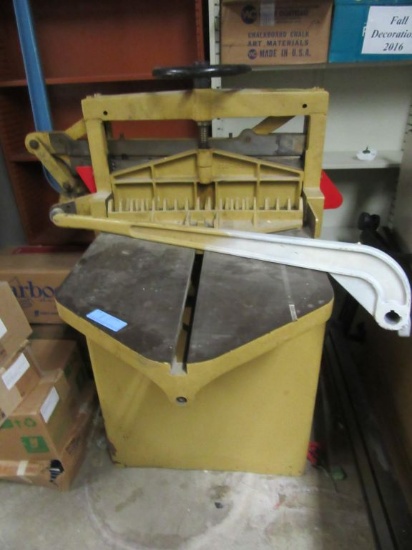 CHALLENGE PAPER CUTTER BY THE CHALLENGE MACHINERY. THERE WILL BE A FORKLIFT
