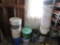 FIVE GALLON BUCKETS AND ETC