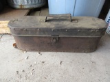 ANTIQUE METAL TOOLBOX